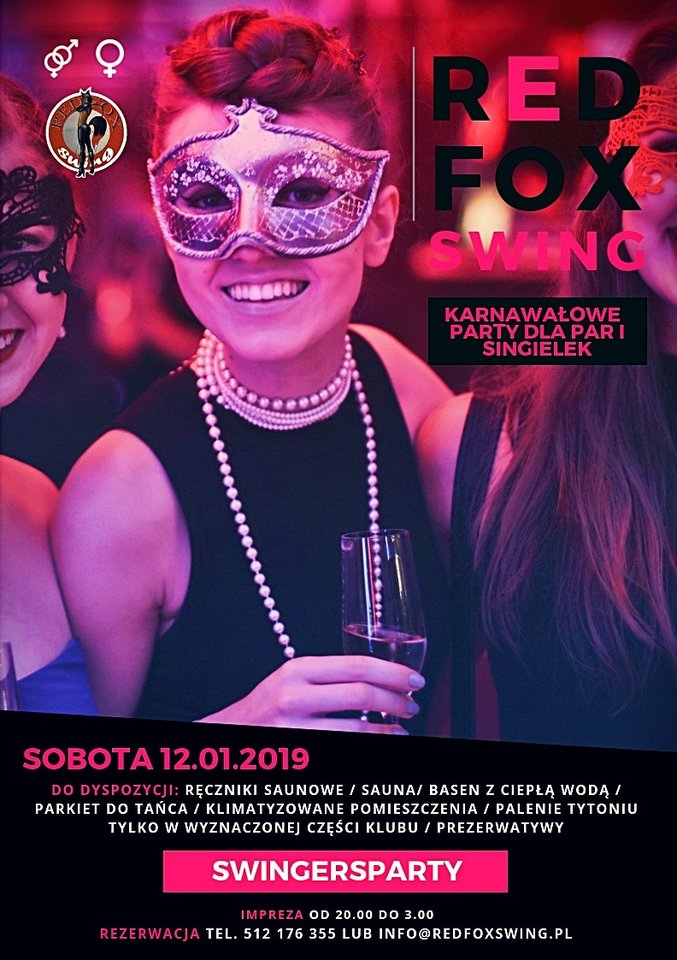 12.1 Karnawalowe swingersparty dla PAR i SINGIELEK - redfoxswing