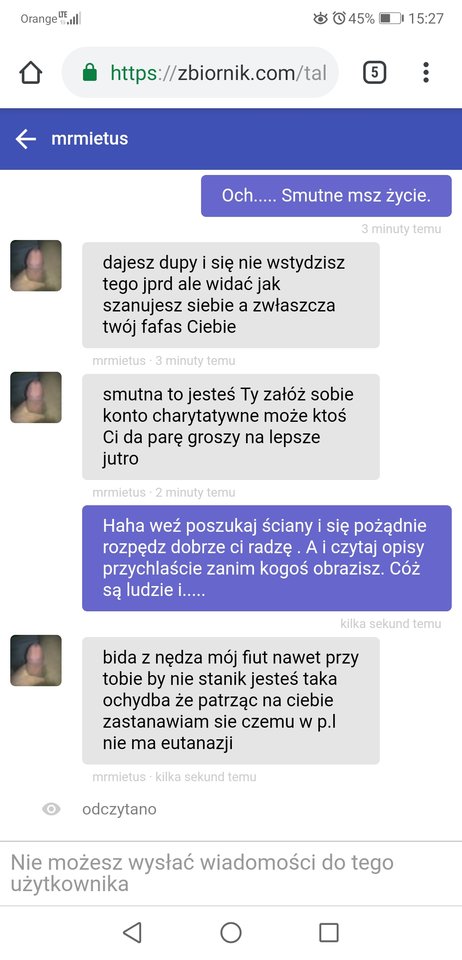 Chyba kolega moją "chudość" zinterpretował tym że nie mam - JustaSeba