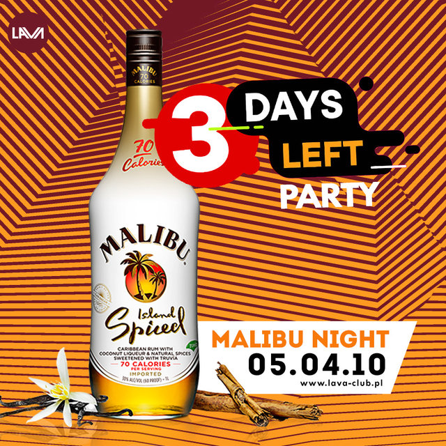 Pozostało tylko 3 dni do MALIBU NIGHT - SEX PARTY - LavaClub
