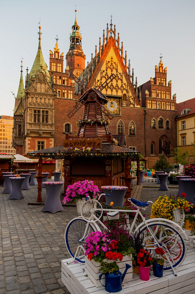 Bladym świtem na Rynku we Wrocku - mystic