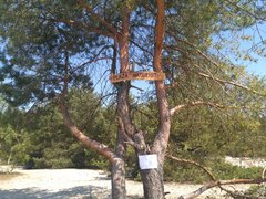 Piękna tablica zawisła na plaży N w Bronisławowie