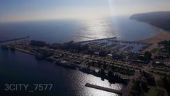 miasto z morza w słońcu skąpane :)