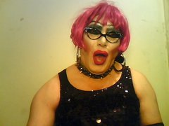 Szminka TransSuka.do foto z kutasem w moich ustach w BDSM.