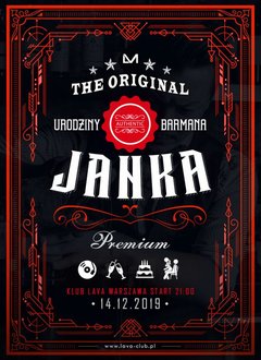 URODZINY JANKA - SEX PARTY - DJ - 14.12.2019 r. (sobota)