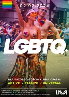 02.02.2024r. PIĄTEK - PROMOCJA - LGBTQ+ BI SEX PARTY - 20:00 -