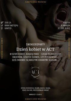 8 MARCA - Dzień kobiet w ACT - Swingersparty