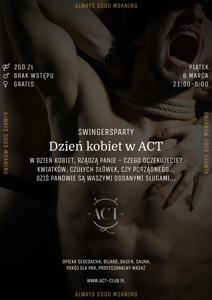 8 MARCA - Dzień kobiet w ACT - Swingersparty - ACTSwingersClubWarszawa