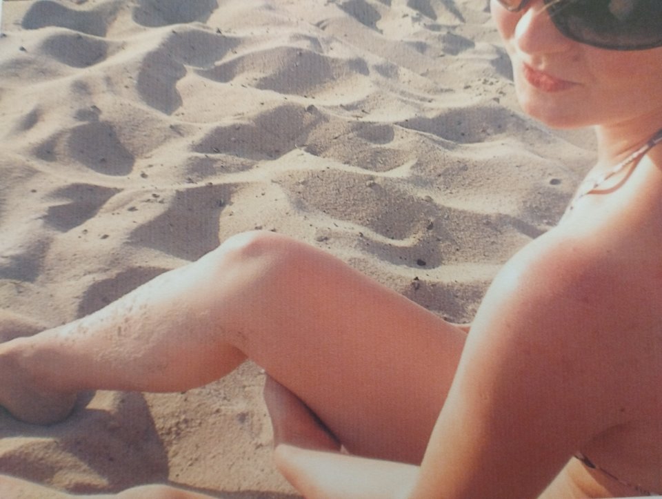 na plaży dawno temu :) - takasobiema