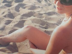 na plaży dawno temu :)