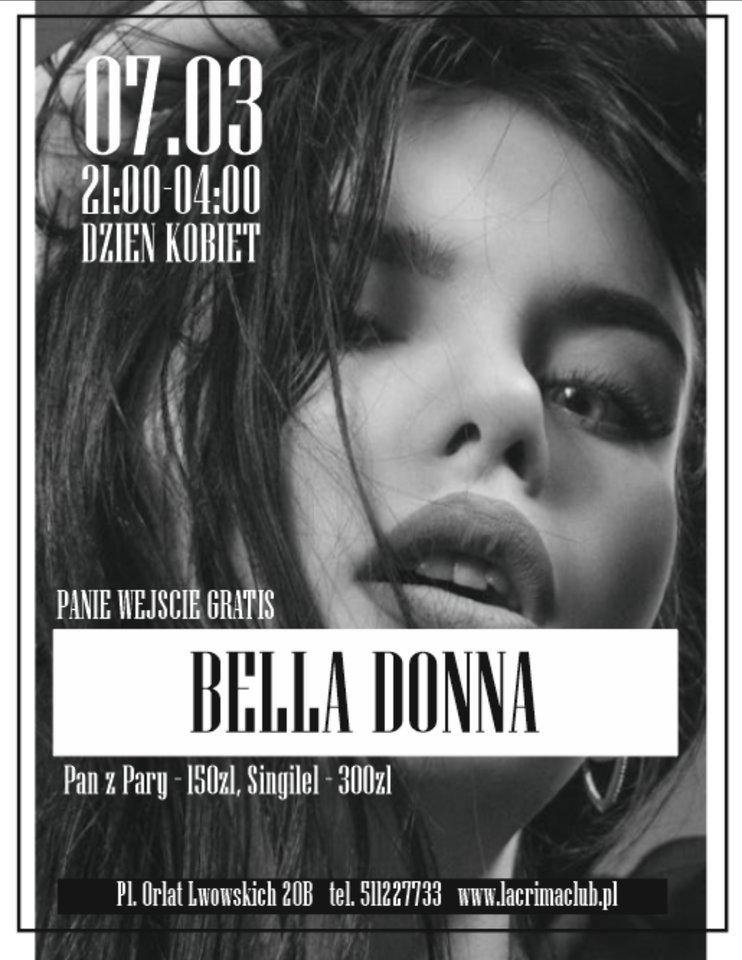 BELLA DONNA - DZIEŃ KOBIET - LaCrimadiSangue