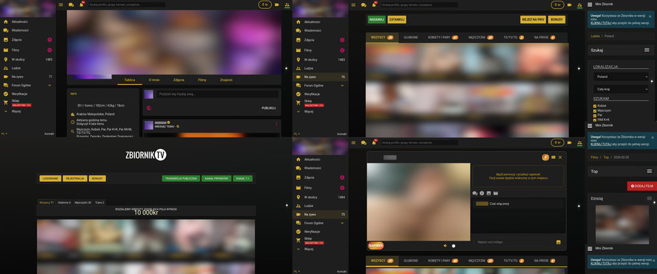 Prezentacja wyglądu strony po instalacji skryptu - Sznymo