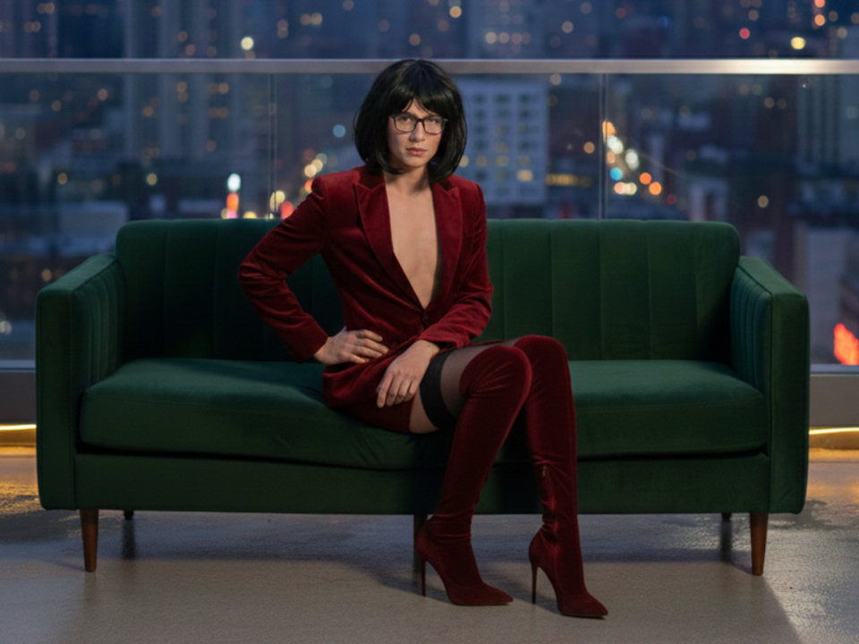 Wypięta na welurze. Czekam na wasz spust! - MajkaTVCD