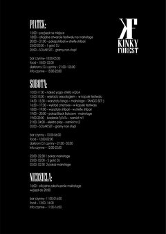 KINKY FOREST - 14/15/16 SIERPNIA